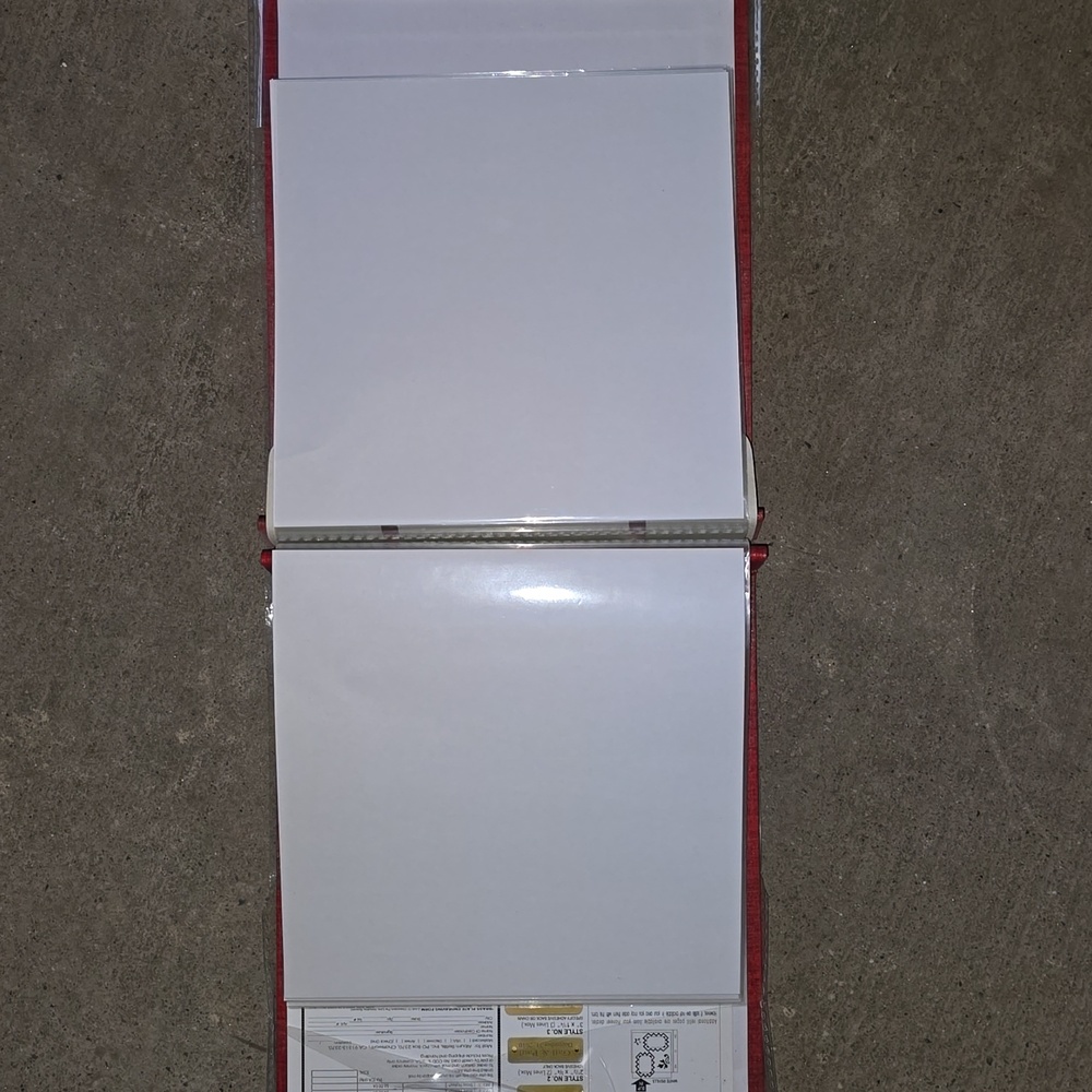Scrapbook 6" X 6" 20 Pages Red Cover - Picture 3 of 3